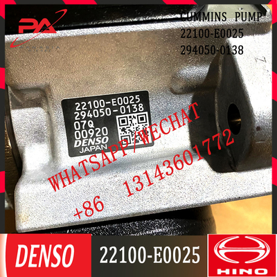 本物のHigh Pressure Fuel Pump 294050-0138 For Hino J08E 22100-E0025 22100E0025